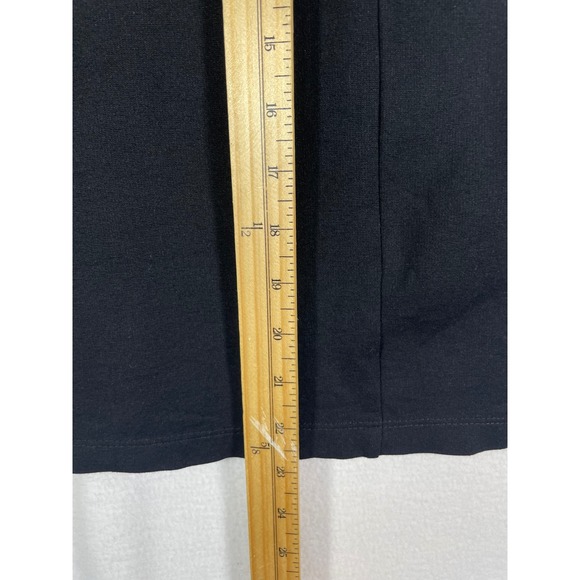 Gramercy 22 Women 2X Black Pencil Skirt Faux Leather Pockets Career Made in USA - Picture 6 of 10